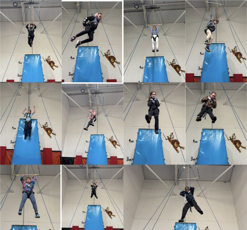 Image for the Tweet beginning: To infinity…and beyond! Trapeze time